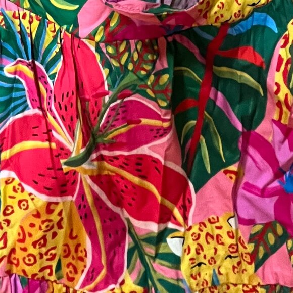 Vibrant Tropical Dress - Picture 2 of 4